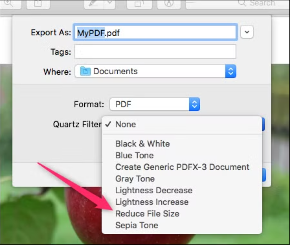 reduce pdf file size